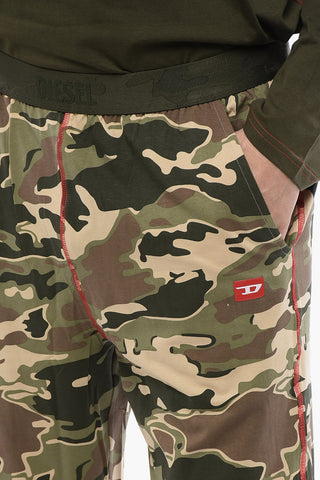 Stretch Cotton UMSET-WILLIAM Long Pyjamas with Camouflage Pants
