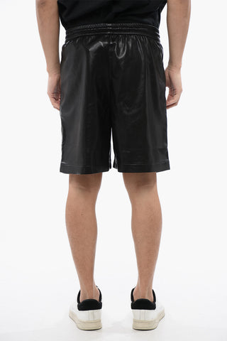 Vegan Leather Shorts DOXXI with Elastic Waist