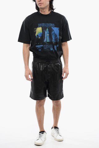 Vegan Leather Shorts DOXXI with Elastic Waist