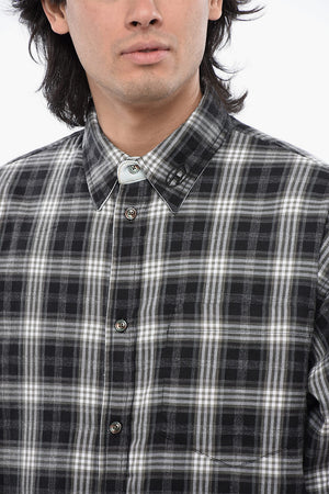 Overshirt S-DEWNY-DOUBLE-CHECK-A Reversibile con Design Imbottito