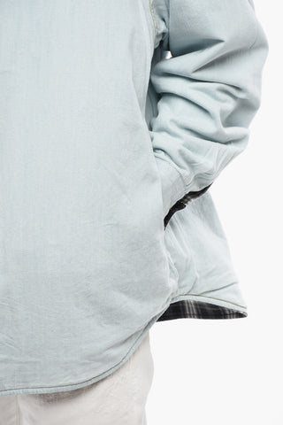 Overshirt S-DEWNY-DOUBLE-CHECK-A Reversibile con Design Imbottito