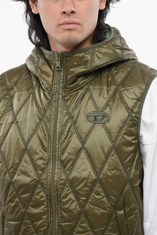 RED TAG Sleeveless Quilted J-FOKK-LOGO Jacket