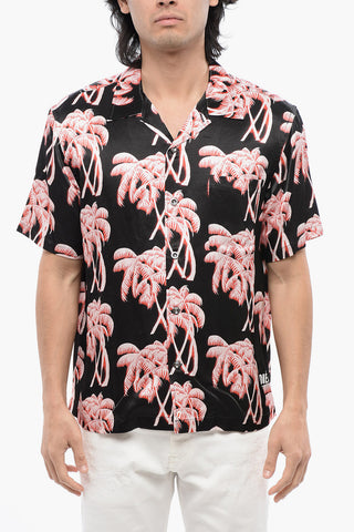 Camicia BMOWT-ADRIAN a Maniche Corte con Stampa Palme