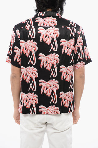 Camicia BMOWT-ADRIAN a Maniche Corte con Stampa Palme