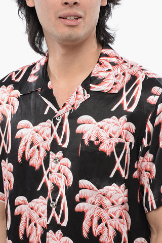 Camicia BMOWT-ADRIAN a Maniche Corte con Stampa Palme