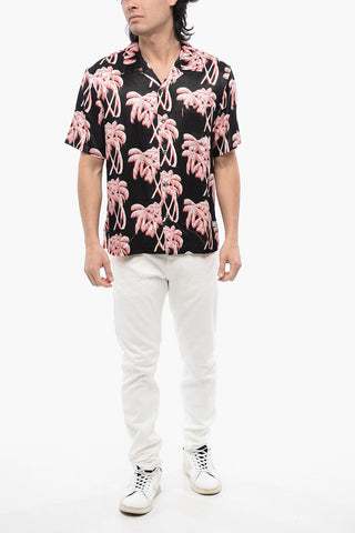 Camicia BMOWT-ADRIAN a Maniche Corte con Stampa Palme