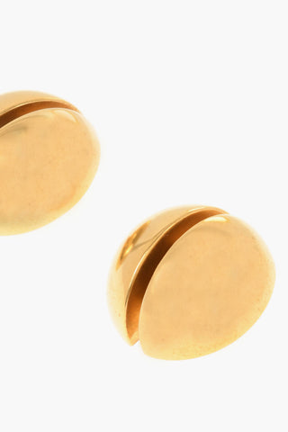 Orecchini a Clip in Ottone Effetto Dorato