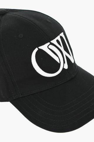 Cappello Baseball in Twill di Cotone con Dettagli in Rilievo