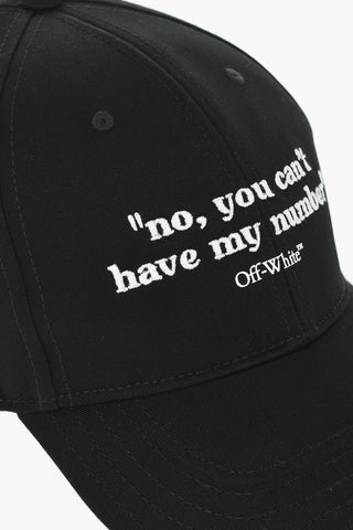 Cotton QUOTES Cap with Embroidery