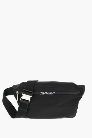Einfarbige Gürteltasche mit kontrastierendem Logo