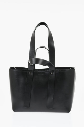 Leather Day Off Tote Bag with Arrow Embroidery