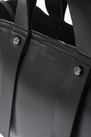 Leather Day Off Tote Bag with Arrow Embroidery