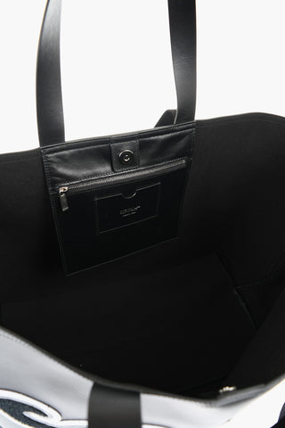 Leather DAY OFF VARSITY Weekend Bag with Contrasting Patches