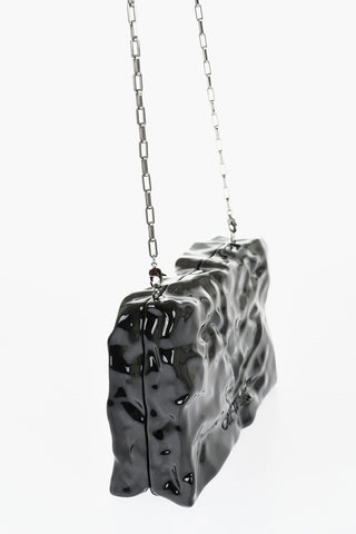 Embossed Crushed Sculpture Rigid Clutch