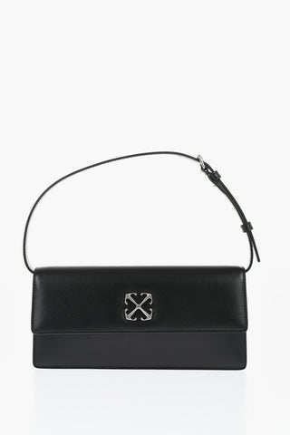 Leather JITNEY 1.0 Shoulder Bag with Silver-Tone Detail