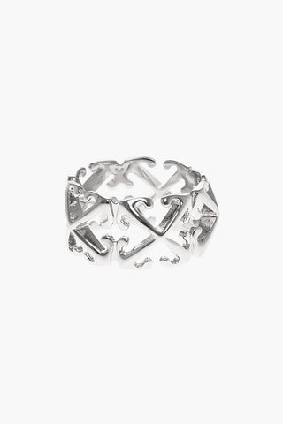 Silver-Tone MULTI ARROW Ring