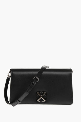 Leather JITNEY 1.7 Crossbody Bag with Silver-Tone Logo