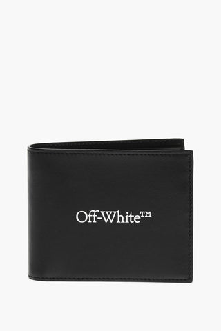 Leather Bifold Wallet with Contrasting Logo