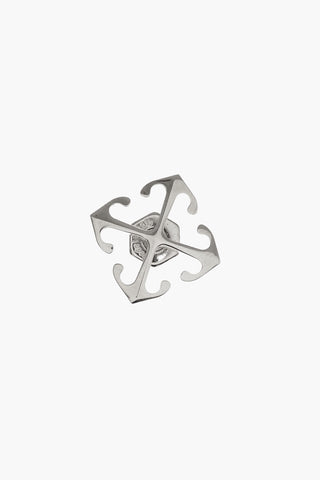 Silver Tone Brass Single Earring
