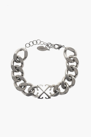 Brass Chain Bracelet with Arrow Detail