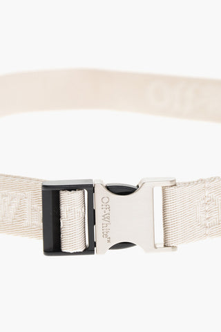 Cintura a Nastro con Logo in Lettering 25mm