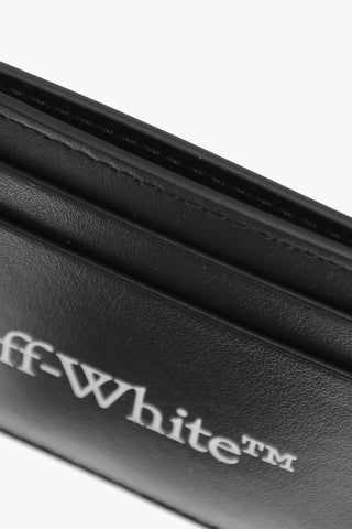 Leather Card Holder with Contrasting Logo