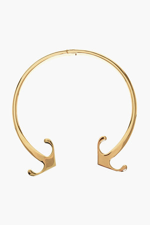 Collana Torque MONO ARROW in Ottone Effetto Dorato