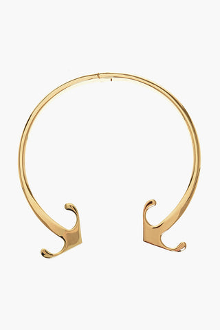 Collana Torque MONO ARROW in Ottone Effetto Dorato