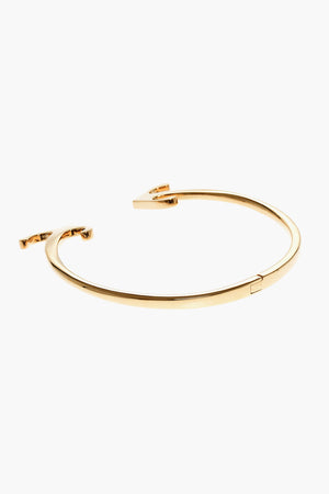 Collana Torque MONO ARROW in Ottone Effetto Dorato
