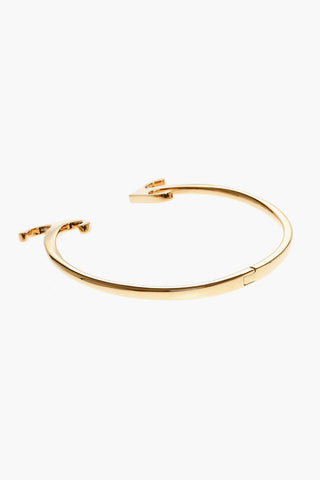 Collana Torque MONO ARROW in Ottone Effetto Dorato