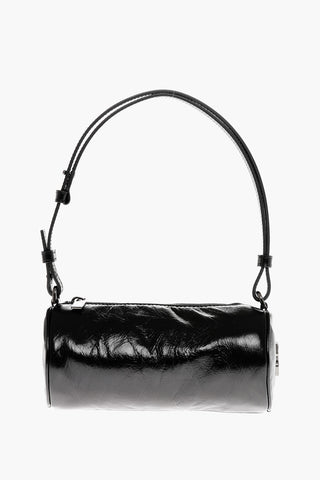 Mini Bag TORPEDO in Pelle con Logo Argentato