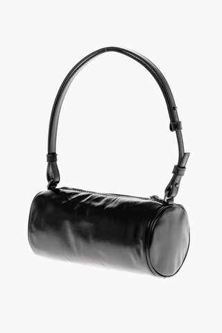 Mini Bag TORPEDO in Pelle con Logo Argentato