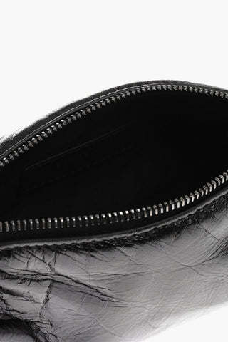 Mini Bag TORPEDO in Pelle con Logo Argentato