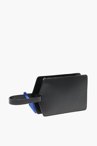 Leather Clutch with Zip Tie Detail