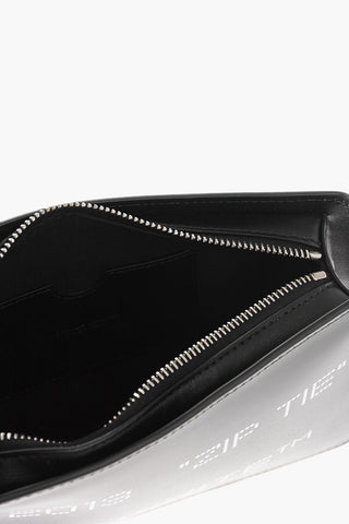 Leather Clutch with Zip Tie Detail