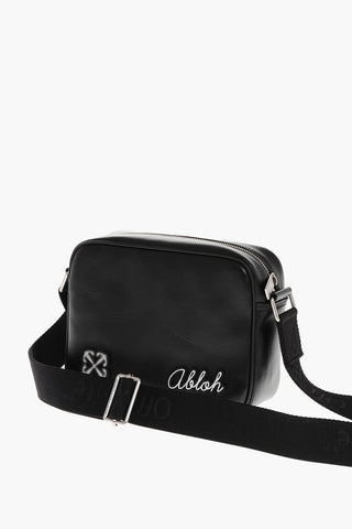 Camera Bag in Pelle con Patches