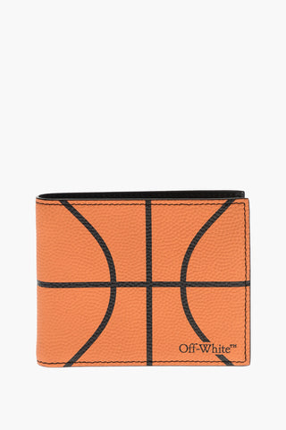 Textured Leather Basketball Wallet
