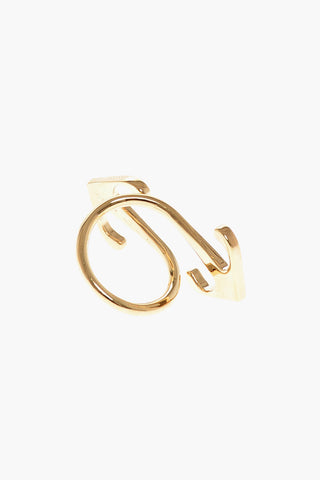 Golden Effect Brass MONO ARROW Ring