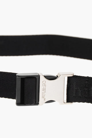 Cintura a Nastro con Logo in Lettering 25mm