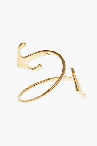 Brass MONO ARROW Rigid Bracelet