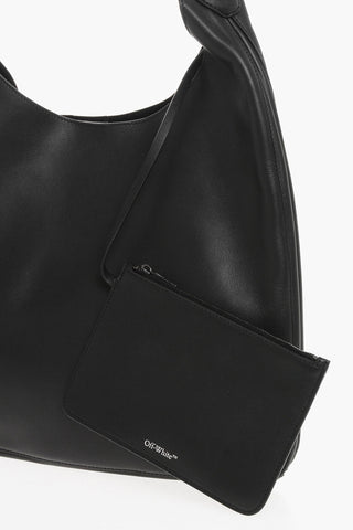 Solid Color Leather METROPOLITAN Hobo Bag