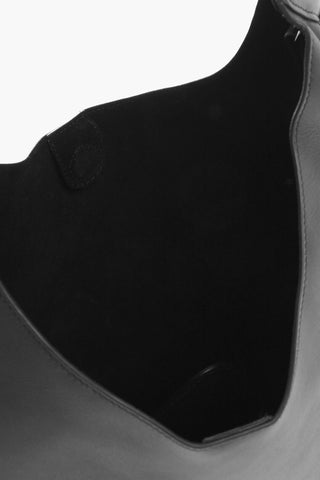 Solid Color Leather METROPOLITAN Hobo Bag