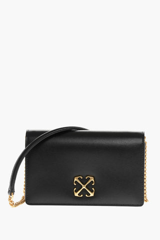 Leather JITNEY 0.5 Shoulder Bag with Golden Logo