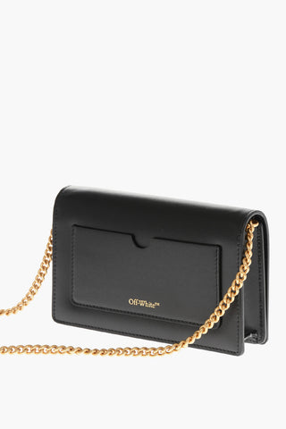 Leather JITNEY 0.5 Shoulder Bag with Golden Logo