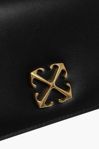 Leather JITNEY 0.5 Shoulder Bag with Golden Logo