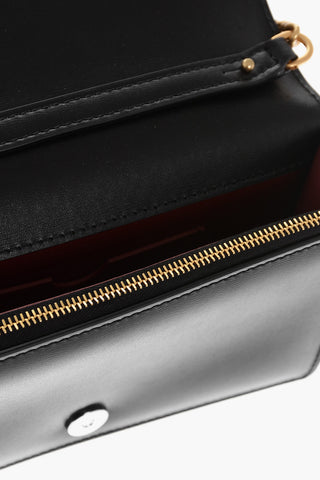 Leather JITNEY 0.5 Shoulder Bag with Golden Logo