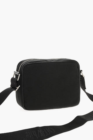 Canvas Camera Bag with Embroidered Logo