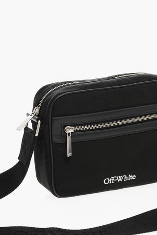 Canvas Camera Bag with Embroidered Logo