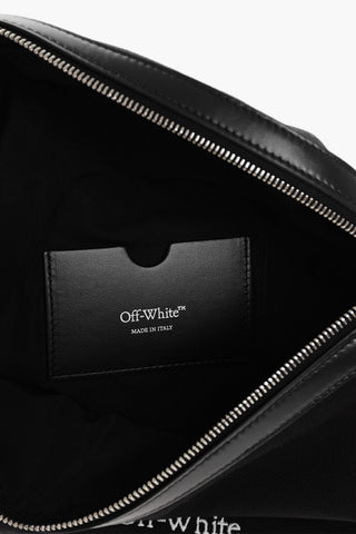 Solid Color Canvas Bum Bag with Contrasting Logo