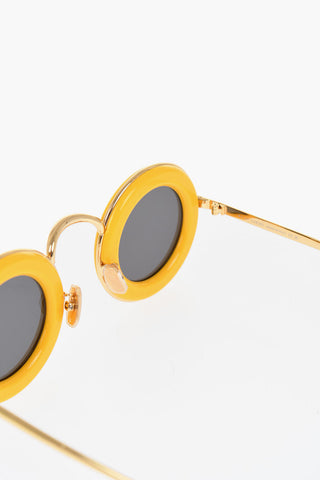 Round Sunglasses with Metal Frame